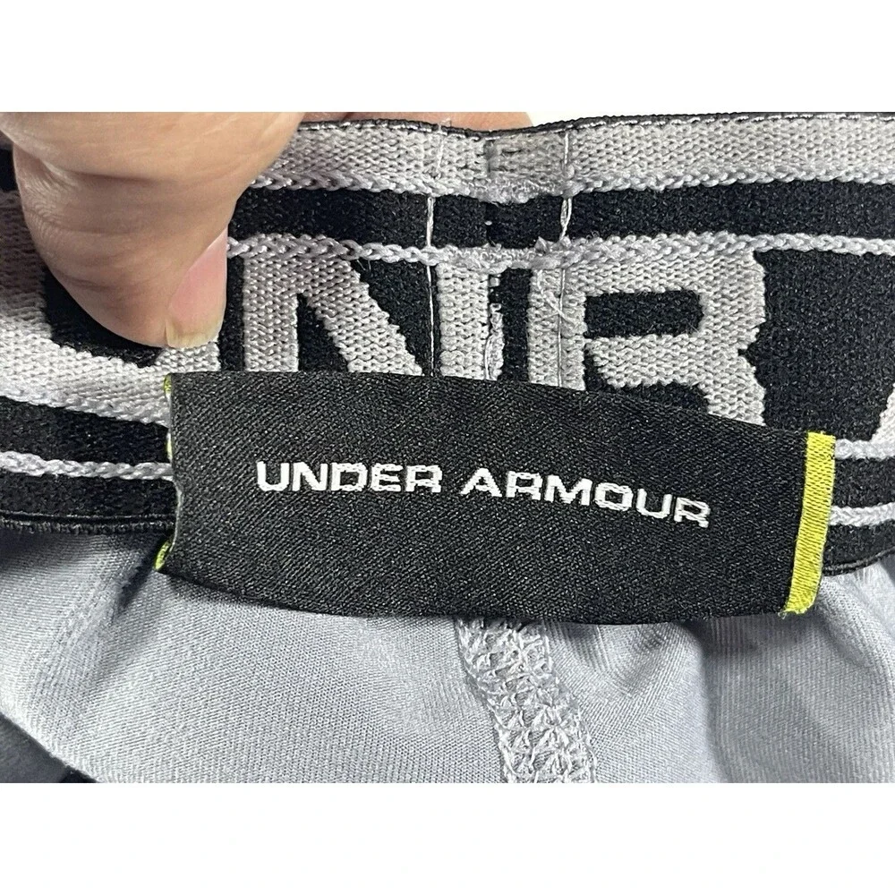 Under Armour Men’s Gray Athletic Basketball Training Shorts Size Small Loose Fit